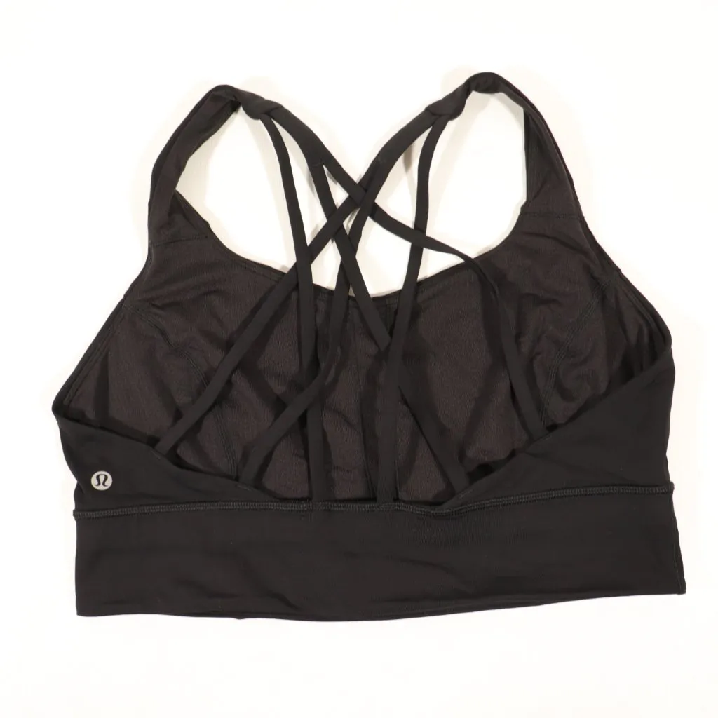 EUC Lululemon Free To Be Serene Bra *Long Line Black Size 12 - Image 5