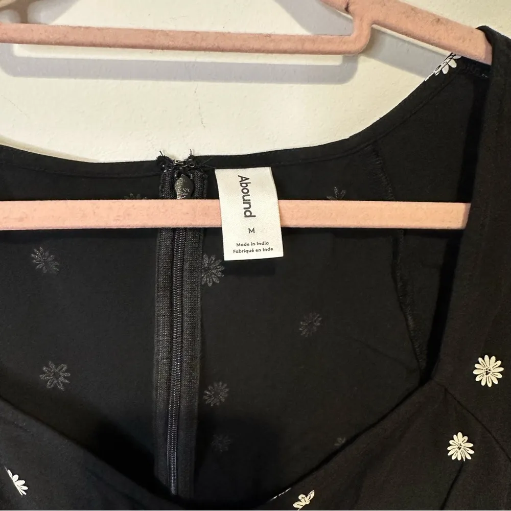 abound black floral dress size medium - Image 4