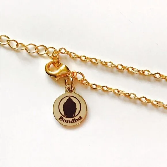 Agate Geode Slice Necklace‎ Gold - Image 6