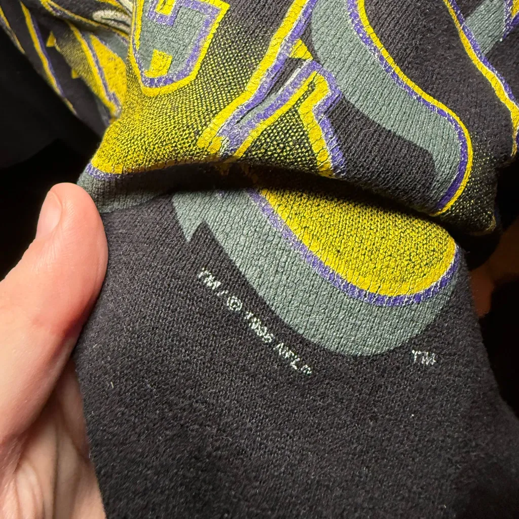 Minnesota Vikings Black Sweatshirt vintage 90s Size M - Image 2