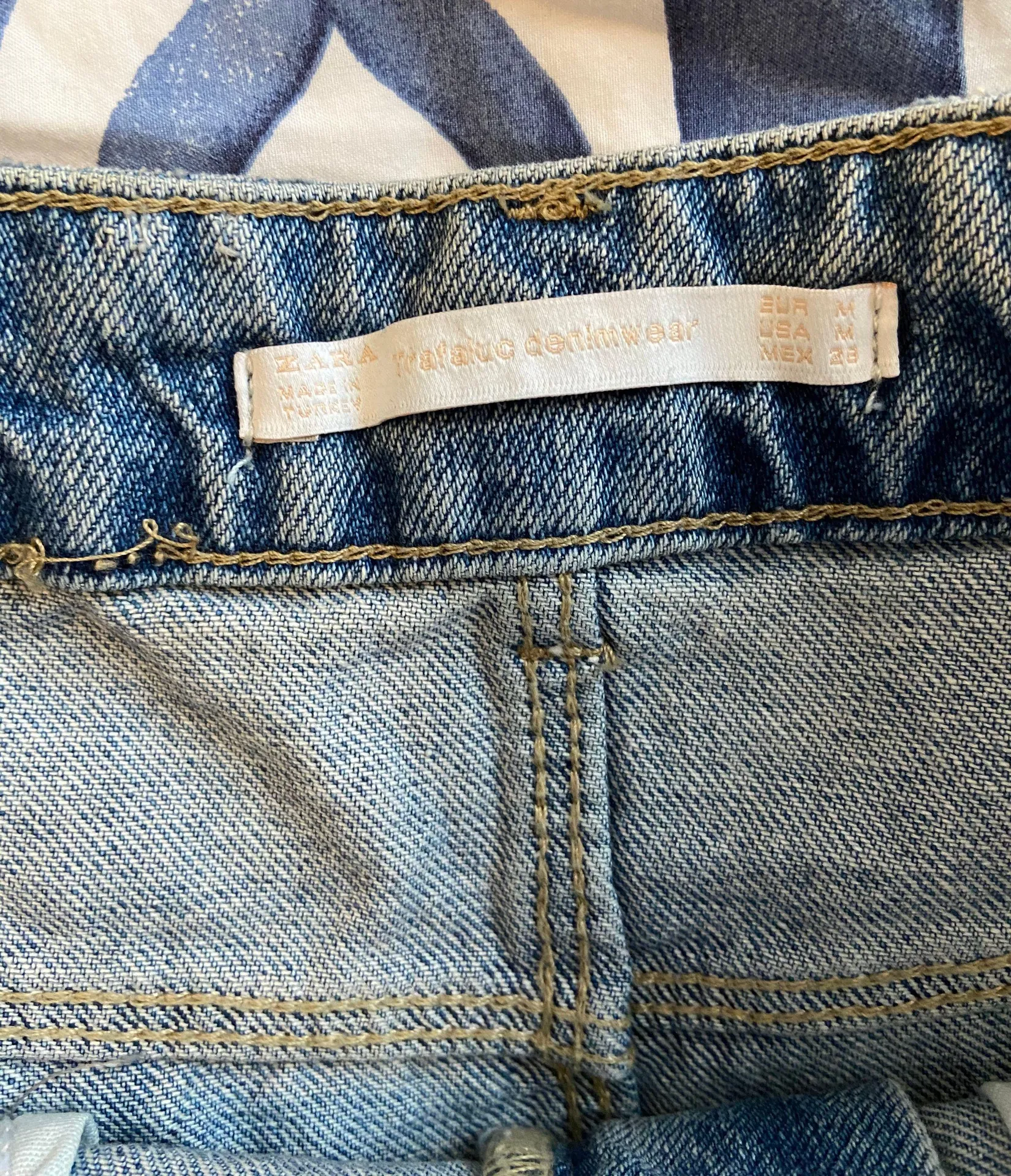 Pearl Denim Mini Skirt - Image 6