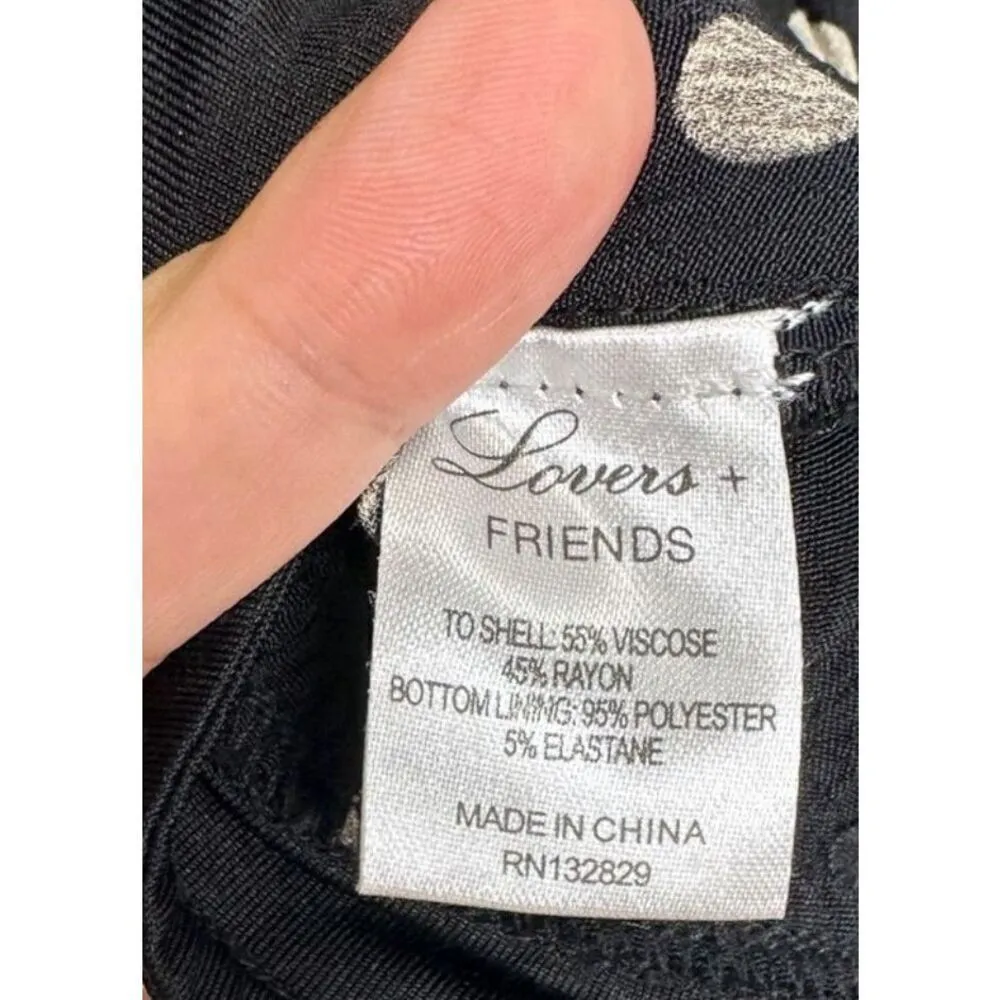 Lovers + Friends Bodysuit Cami Polka-dot Size Extra Small in Black‎ - Image 8