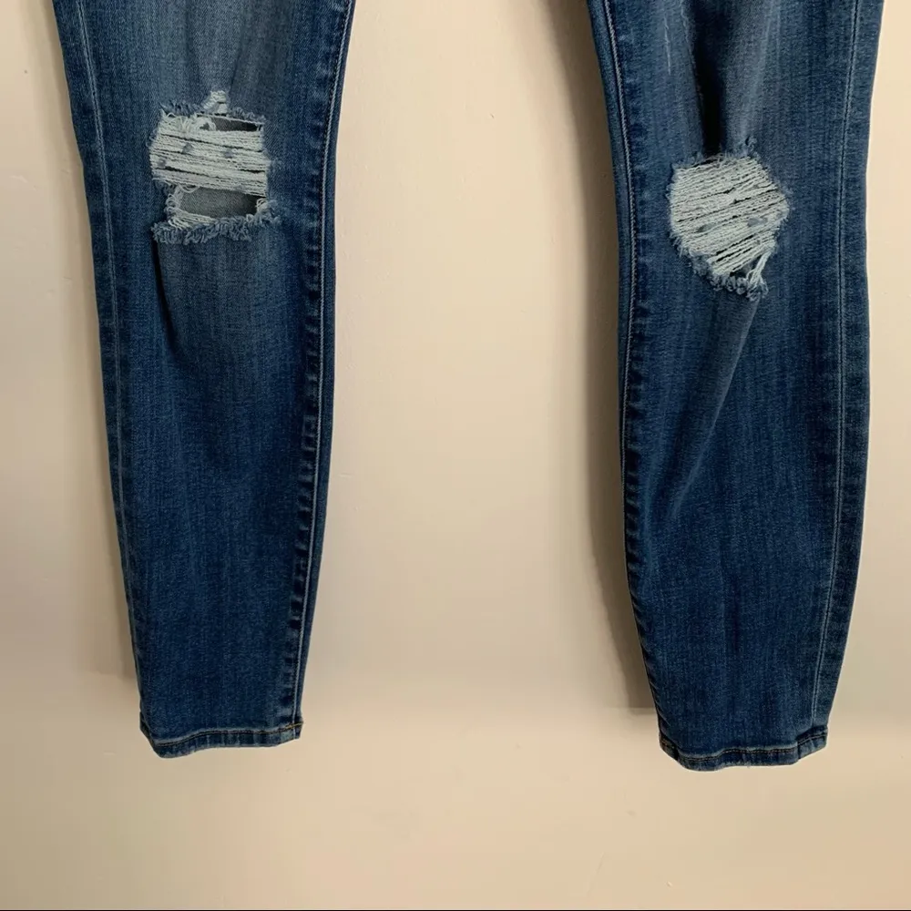 Frame Le Skinny De Jeanne Crop Poe Rips Distressed Jeans Size 25 - Image 6