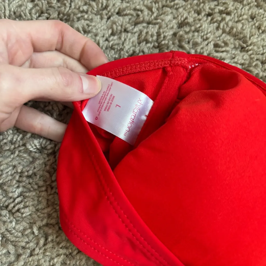 Xhilaration Vibrant Red Bikini Top - Image 3