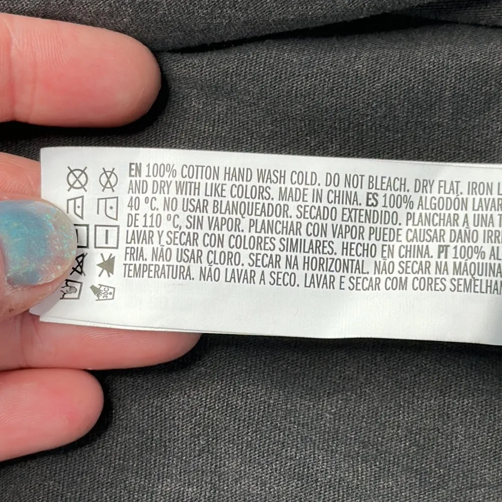 Forever 21: Gun Metal Gray Pearl Cropped Tee - Image 7