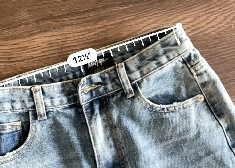 Nasty gal straight leg distressed high rise jeans - Image 2