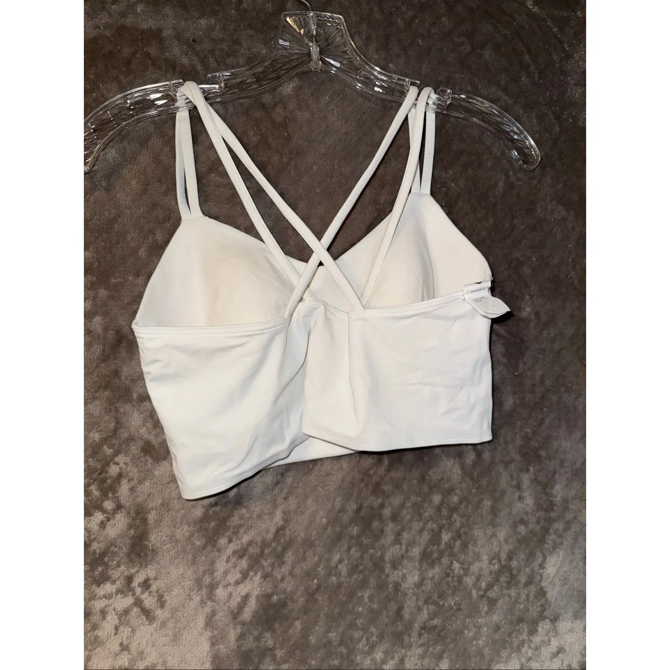 Lululemon Women’s 10 Like a Cloud Longline Bra White Molded Cups #767 - Image 9