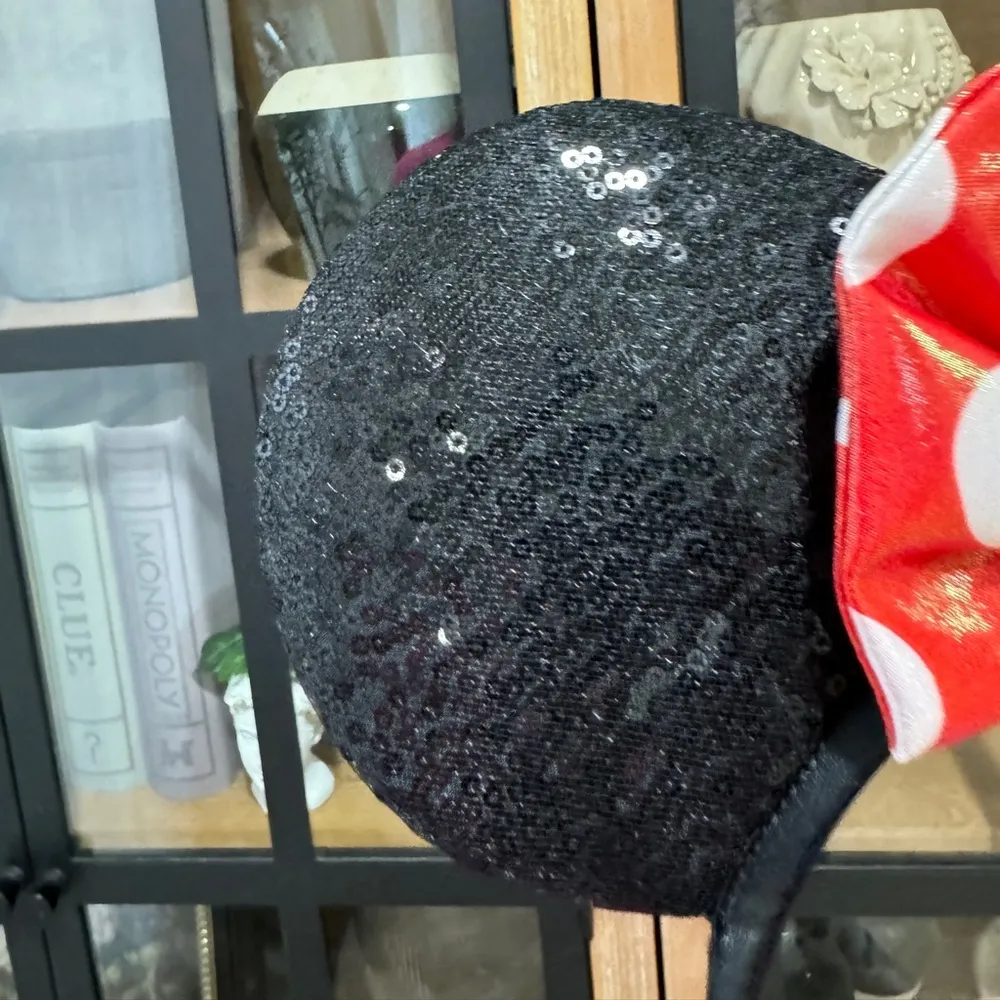 Disney minnie mouse ears bow mickey magic kingdom sequins polka dots headband - Image 4