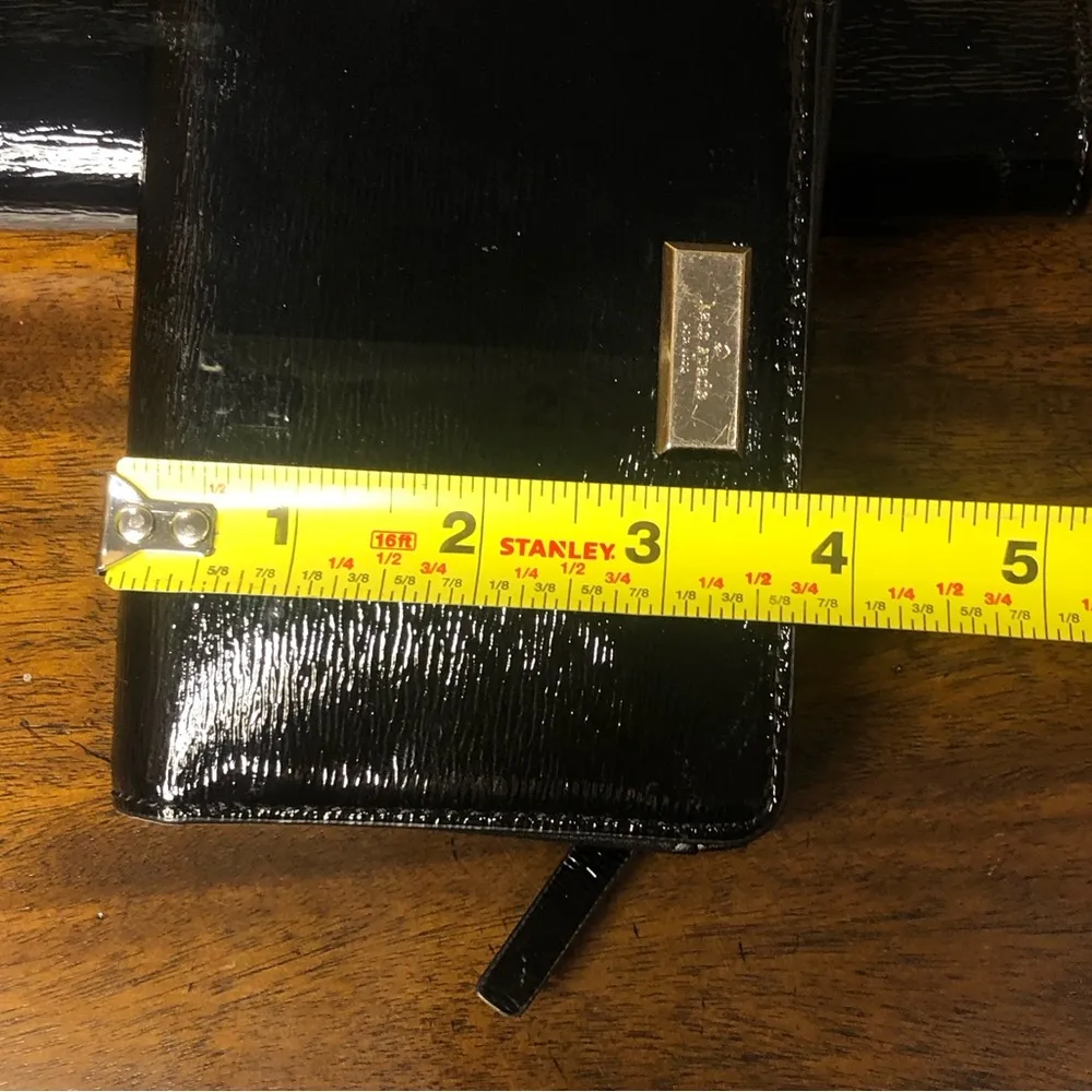 Electric Black Bixby Place Dome Shaped Satchel and Two Wallets - Image 14