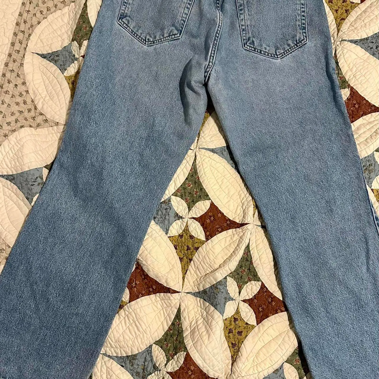 Calvin Klein vintage 90s light wash mom jeans. Size 36 waist - Image 5