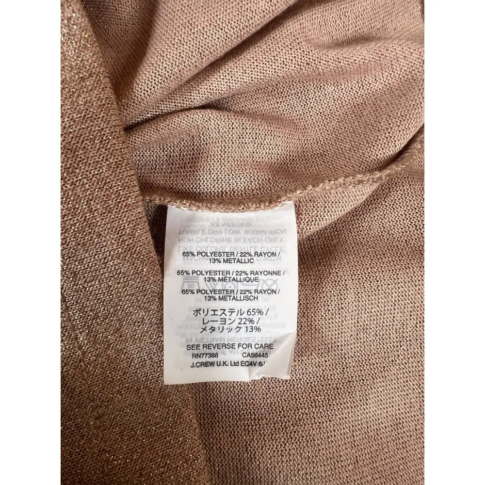 J. Crew Women's Shimmering Long Sleeve Top - Image 7