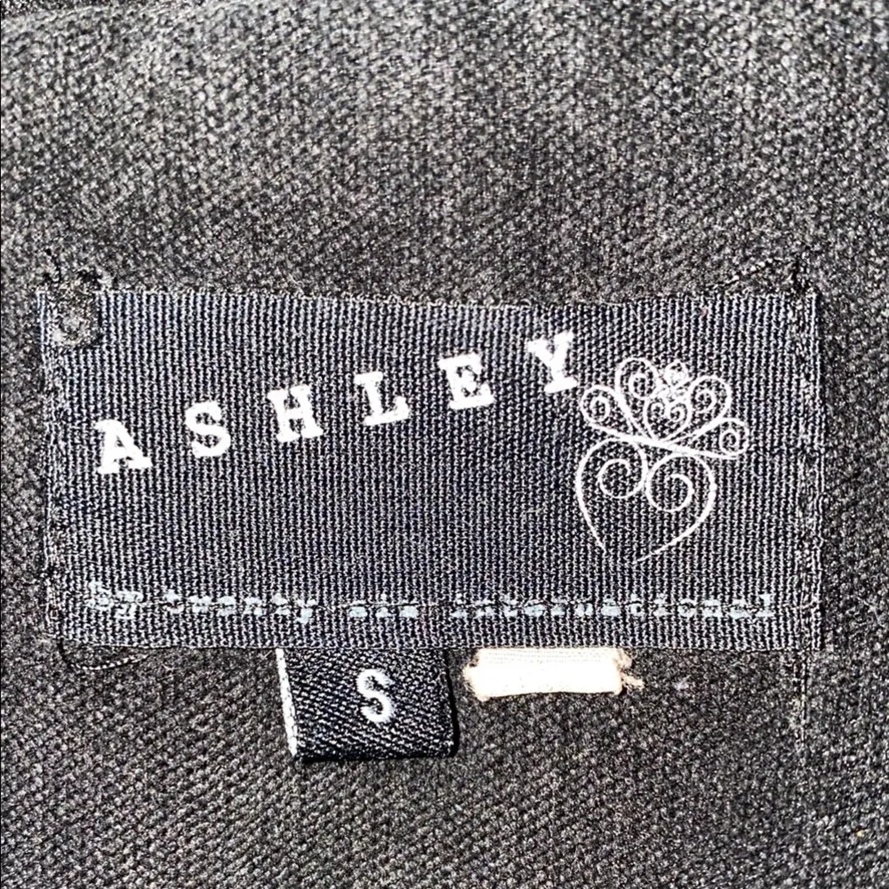 ASHLEY By 26 International velvet black double breasted blazer jacket coat SZ S - Image 5