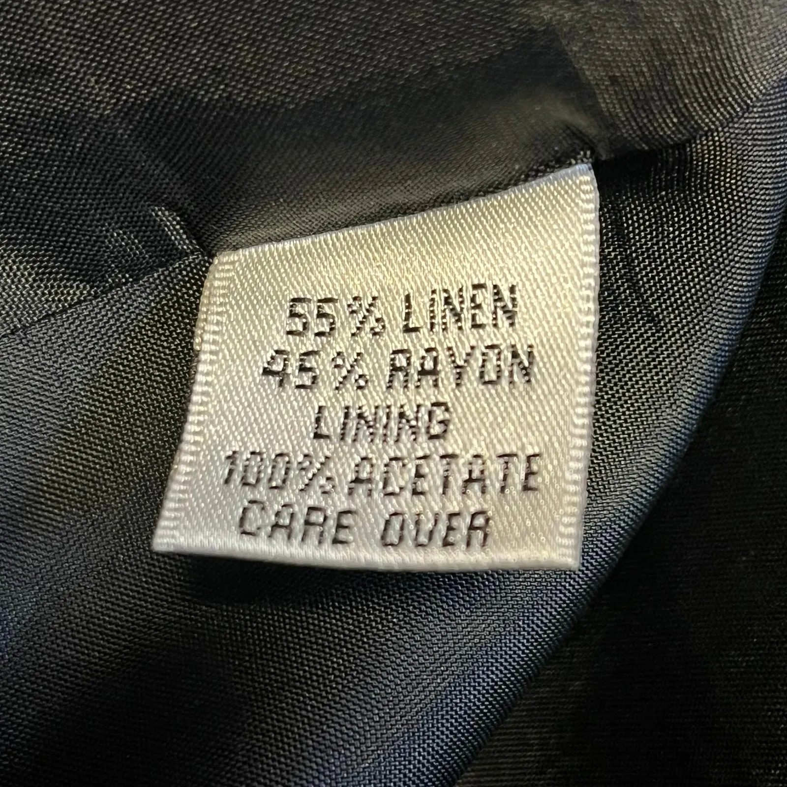 Yves Cossette DEPECHE Mode Vintage Womens Black Linen Rayon Blend Pants‎ 14 - Image 7