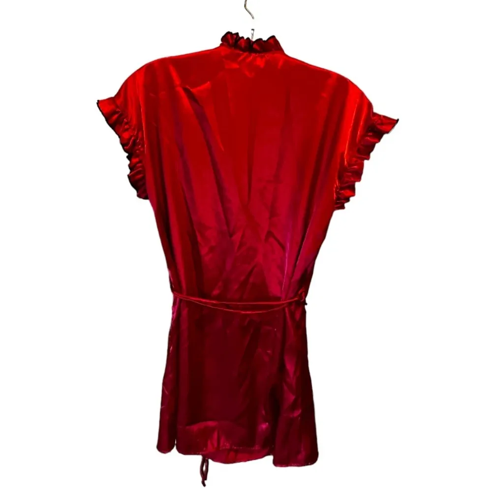 Cinemaetoile Seductivewear Red Robe nwt‎ Size M - Image 4