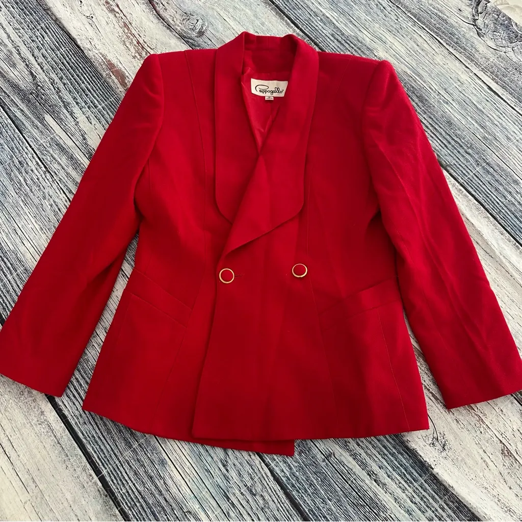 Vintage 100% Wool Red Double - Image 2