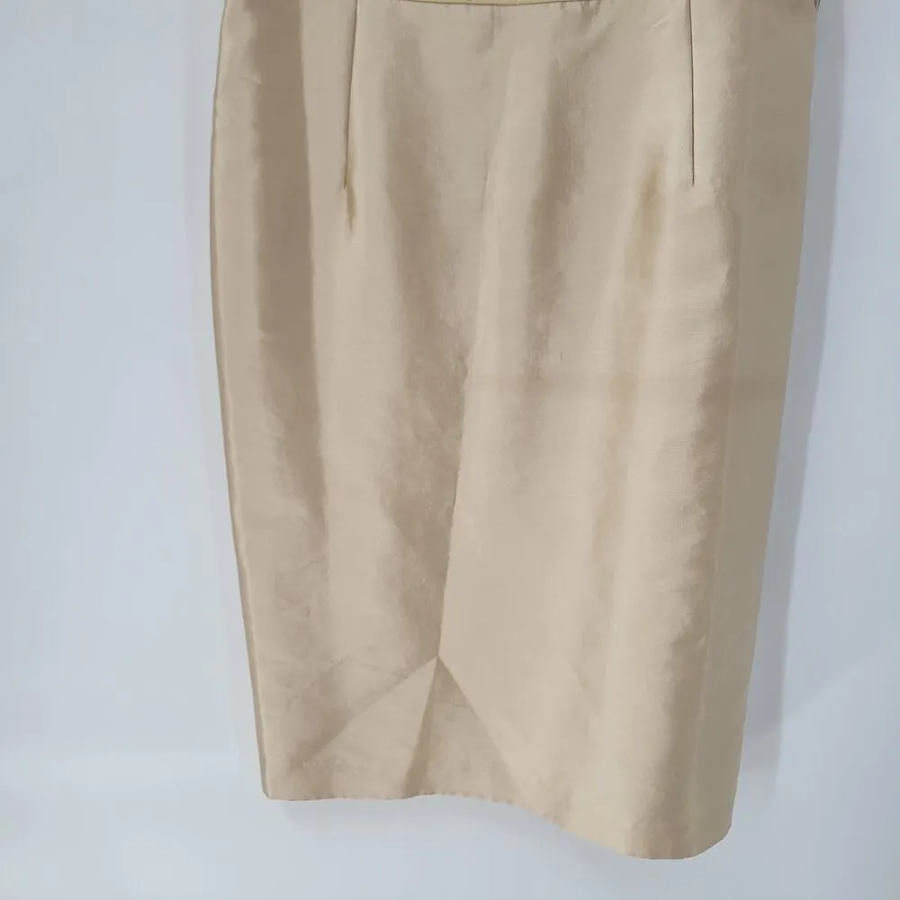 Talbots Women Dress Jacket 12 Cream Silk Blend Wedding Special Occasion MOB MOG - Image 11