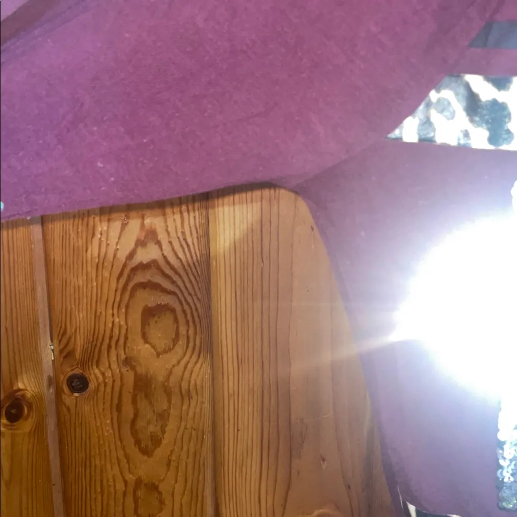 Victoria's Secret Pink Maroon Top cheetah print sparkly long sleeve top medium - Image 5