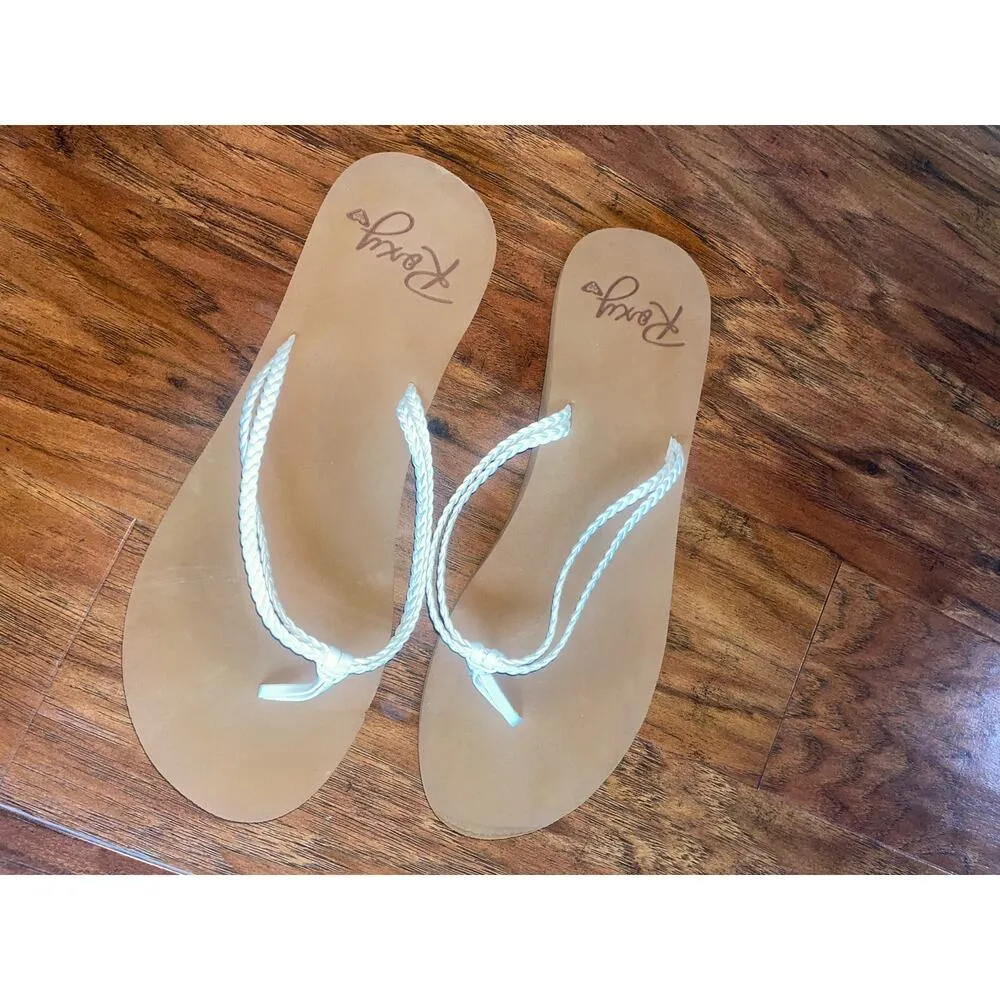 CLEARANCE ROXY Costas Flip Flop in White - Image 2