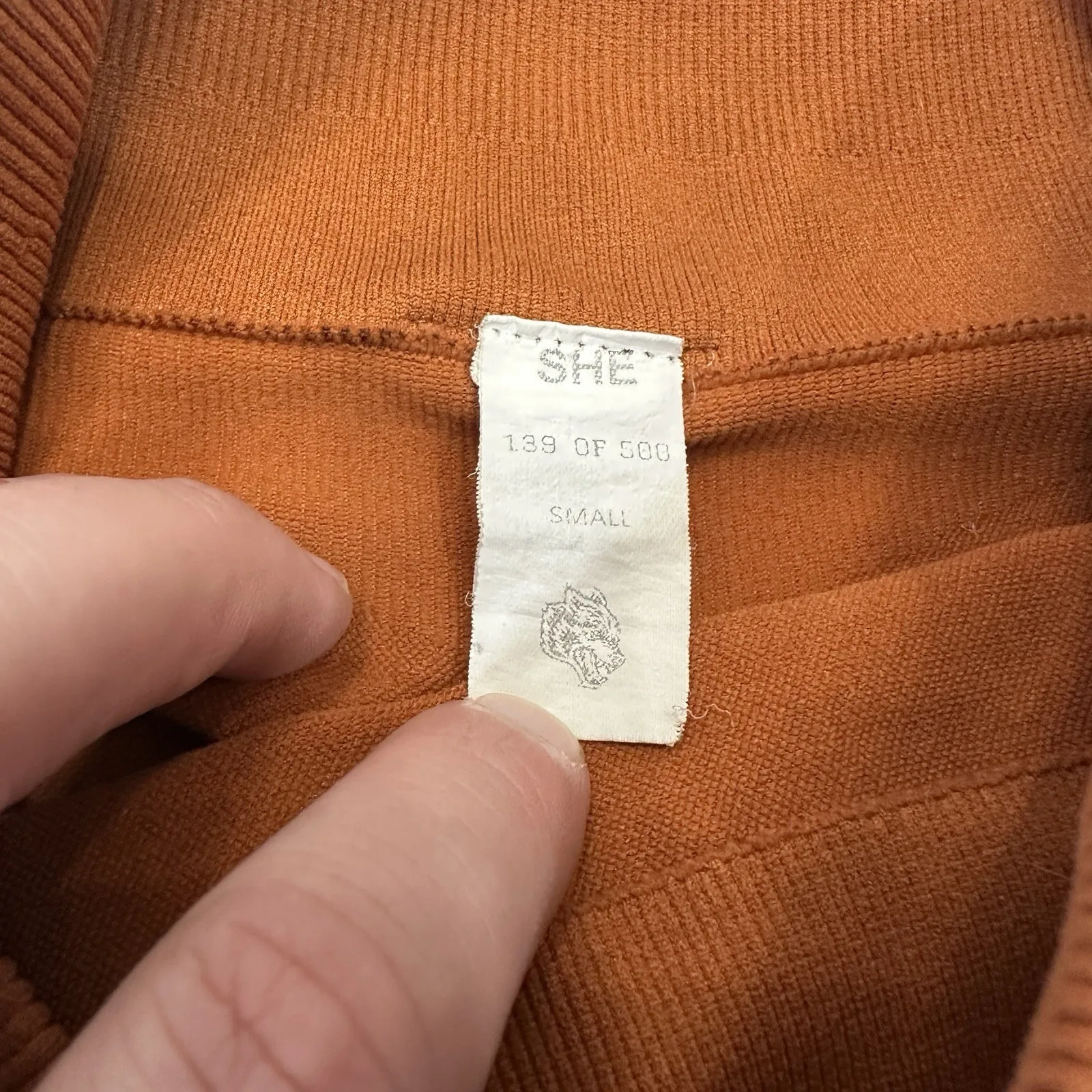 Darc Sport Wolves Burnt Orange Biker Shorts Size S 139 of 500 Ohana Gym Athlete - Image 4