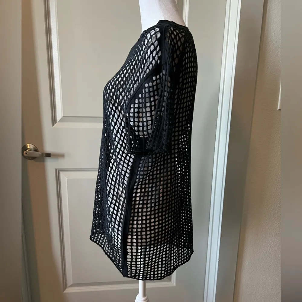 Black Mesh Women's Top - Image 4