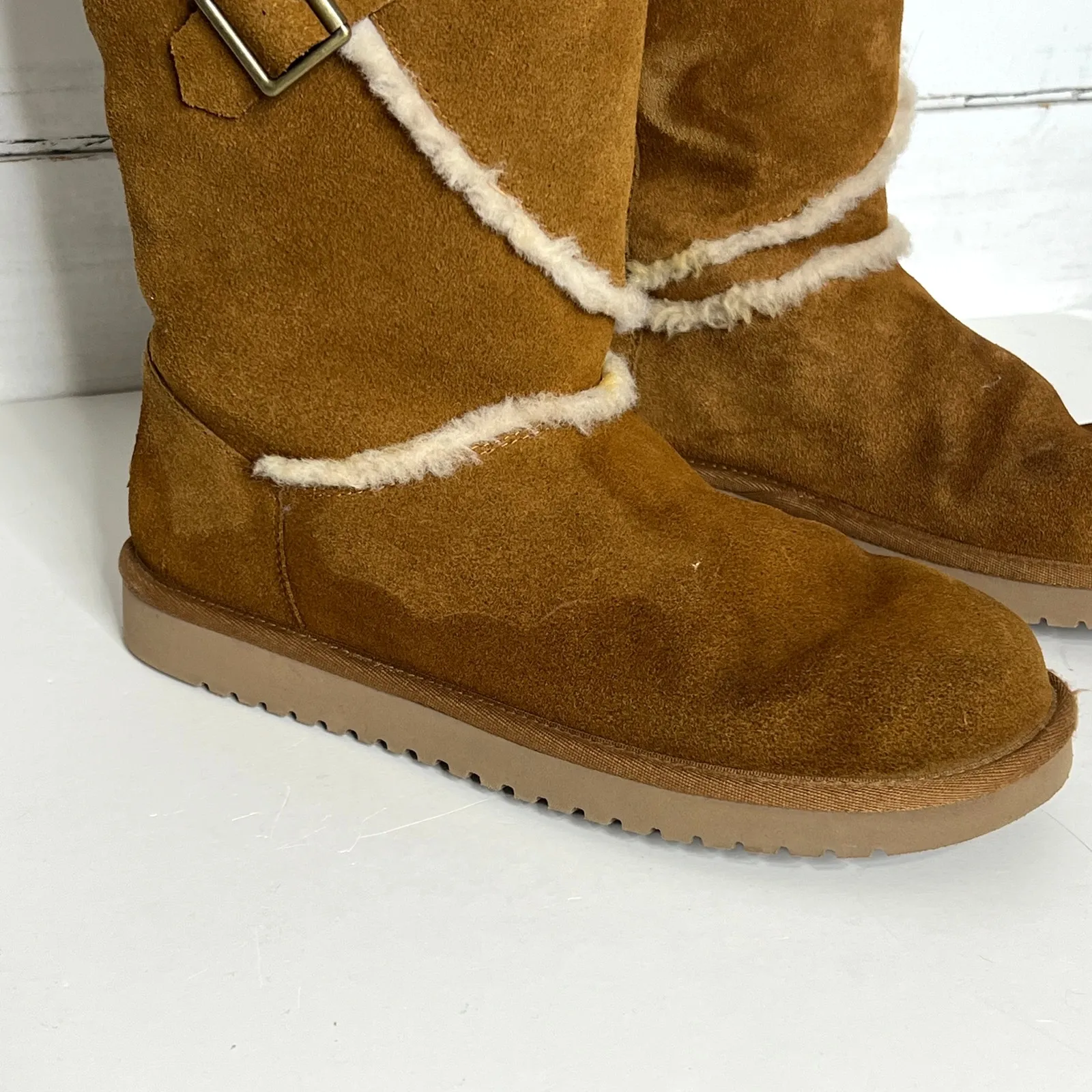 Koolaburra by UGG Women's Victoria Tall Bow Boot Shoe Size 10 Brown - Image 3