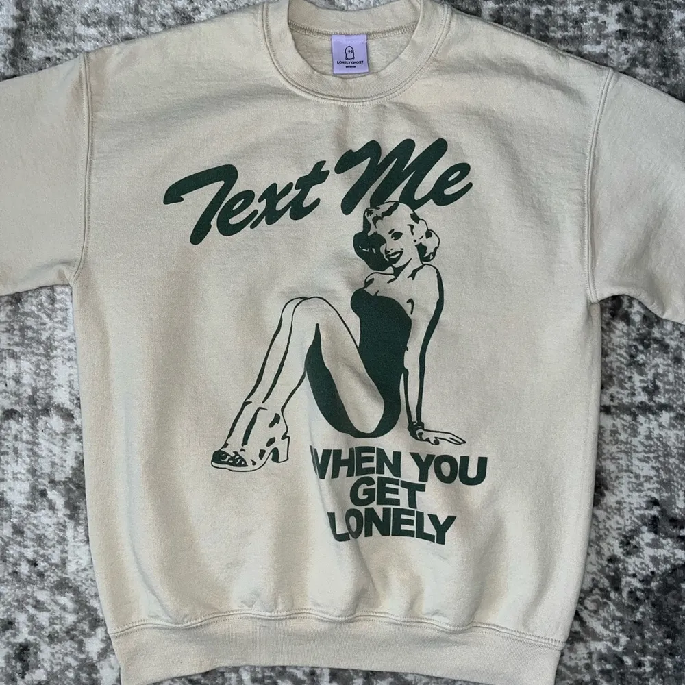 Text Me When You Get Lonely Crewneck Sweater - Image 3