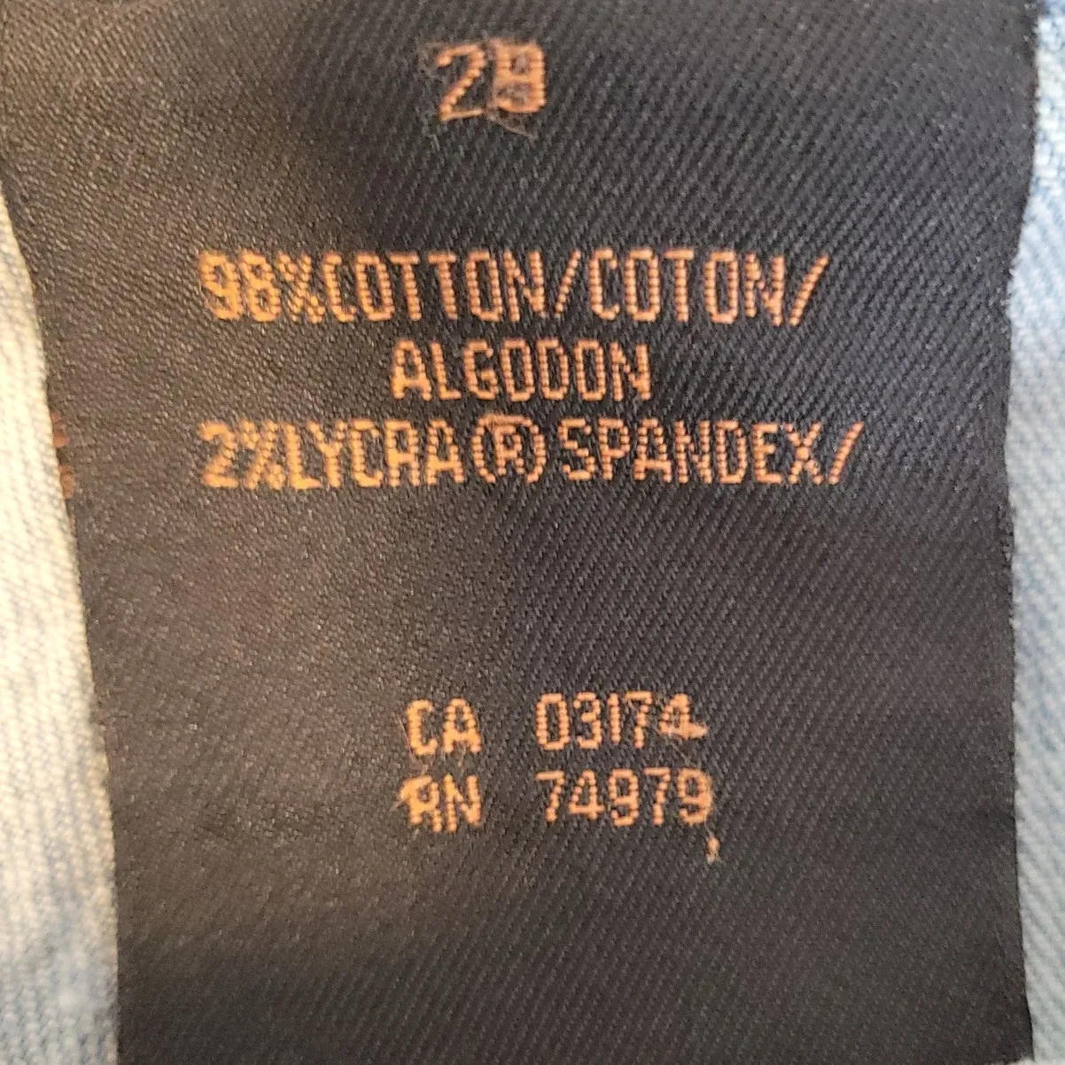 Vintage Parasuco Y2K 90s Jeans‎ 70s Hippie Boho Low Rise Festival Denim Size 29 Blue - Image 12