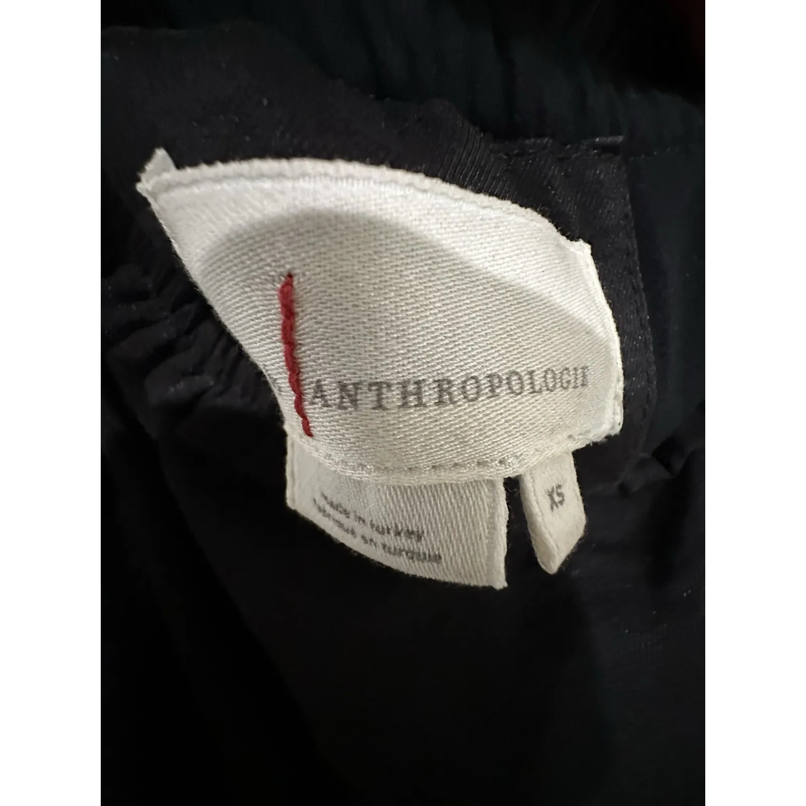 Anthropologie Ruffled One Shoulder Asymmetrical Mini Dress In Black Size XS - Image 5