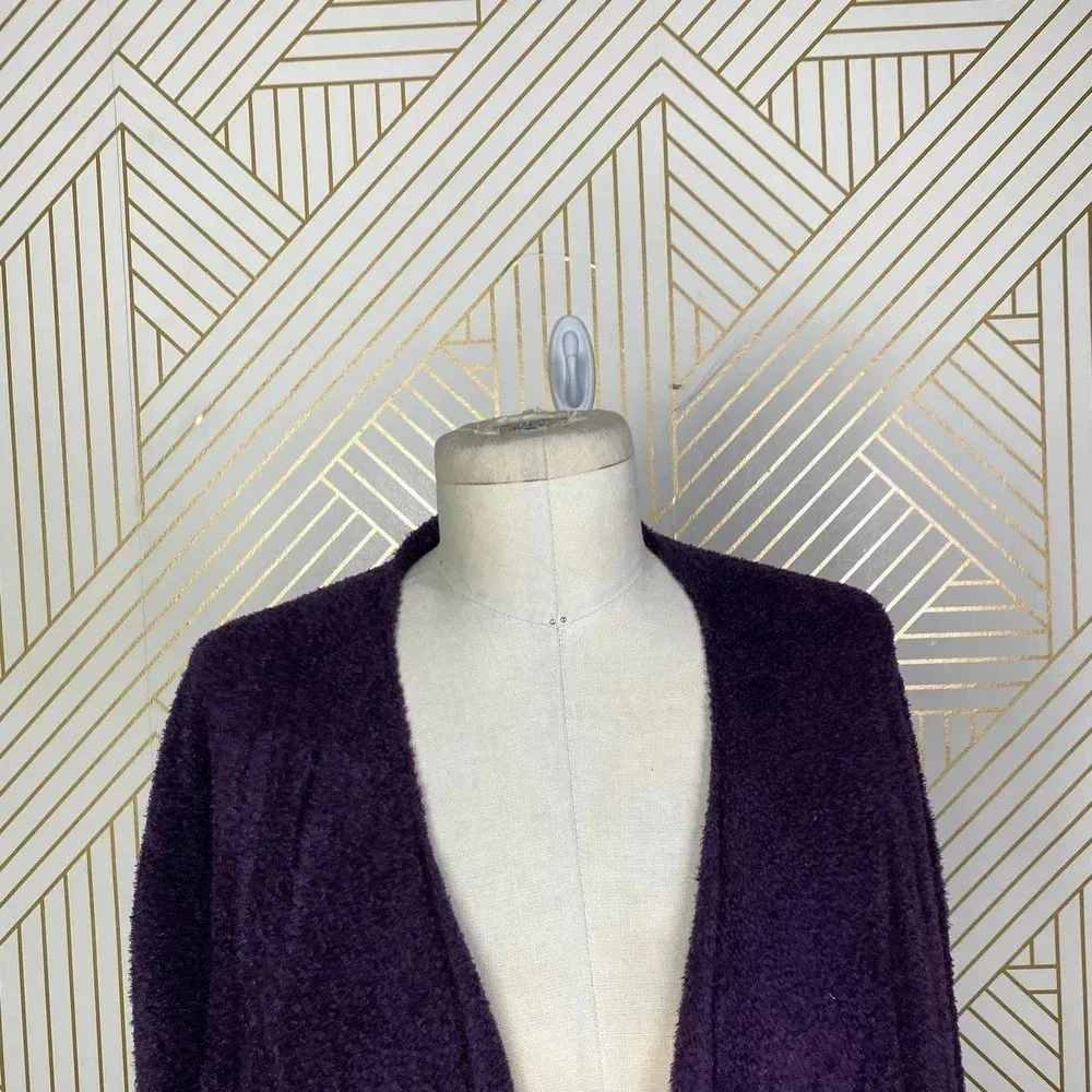 Barefoot Dreams CozyChic Lite Calypso Wrap Cardigan in Purple Size US S/M - Image 4