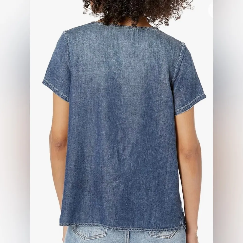 ag Adriano Goldschmied Megan Pocket Tee Shirt Blue Size XS - Image 2