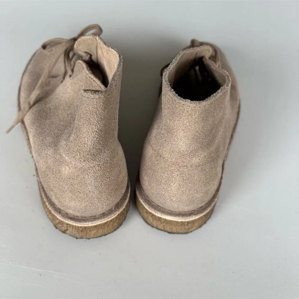 Clarks Originals Women's Desert Boot Taupe Suede Ankle Size 8 Casual Tan - Image 4