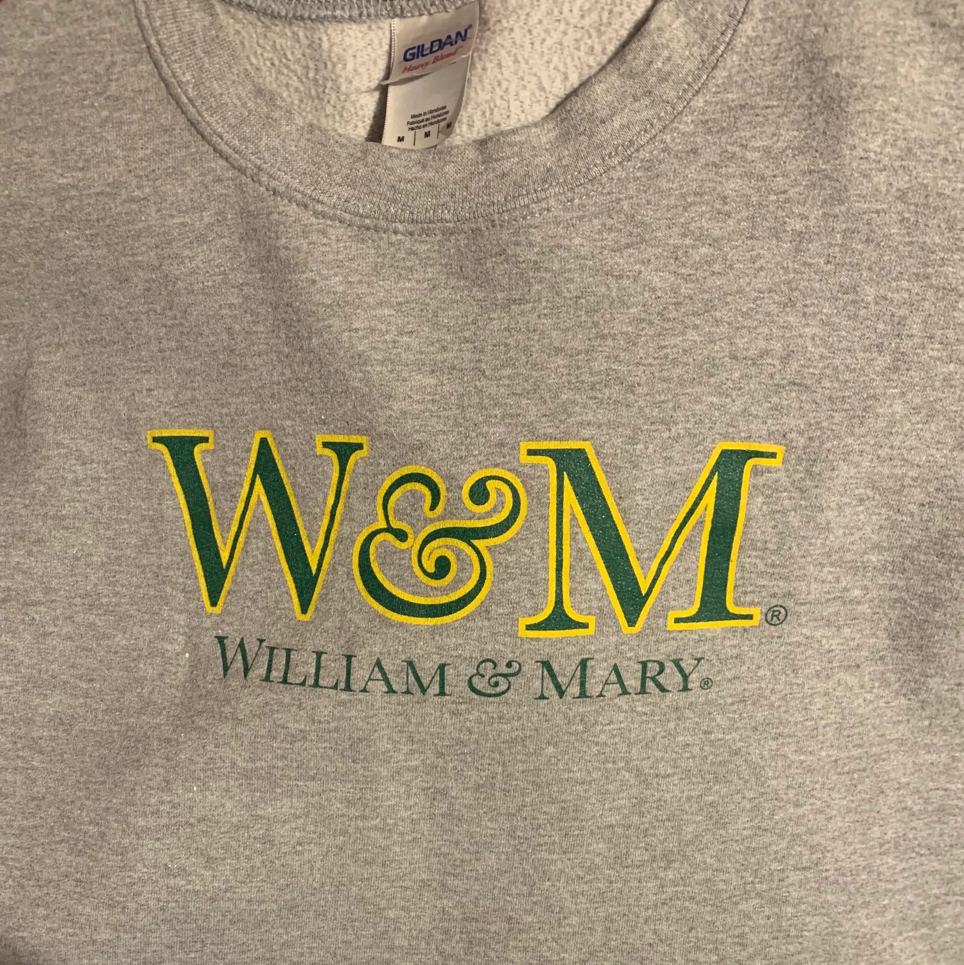 William & Mary Cropped Sweatshirt Size M - Image 2