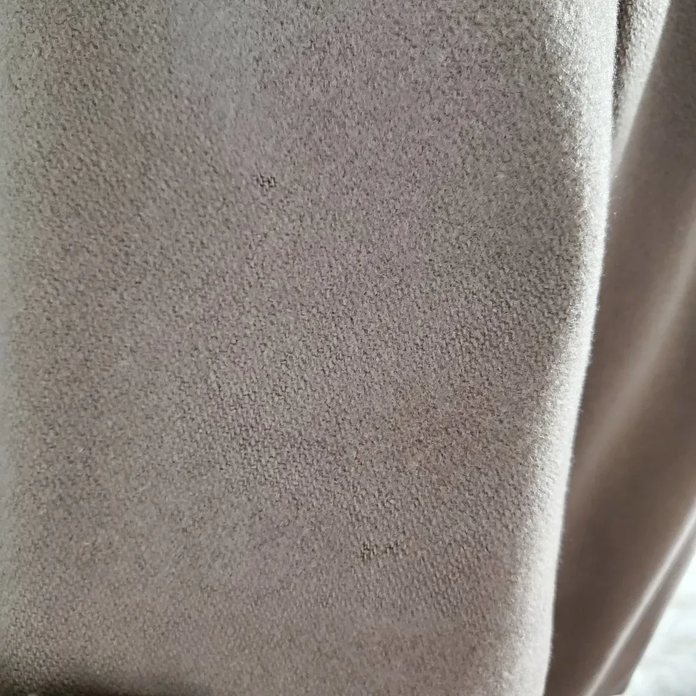 Ashley Scott Vintage Tan Double Breasted Wool Lined Midi Coat L Size L - Image 10