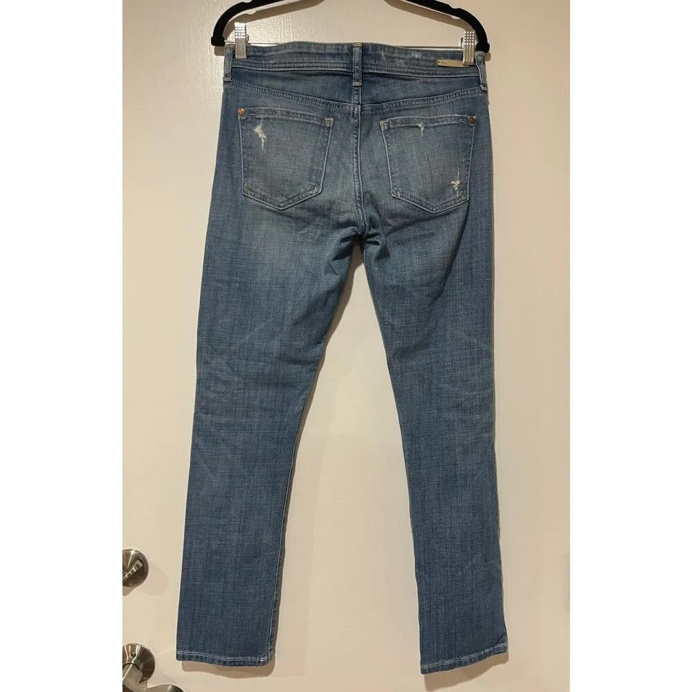 Pilcro And The Letterpress Anthropologie Light Wash Jeans Hyphen Fit Size 27 EUC - Image 7