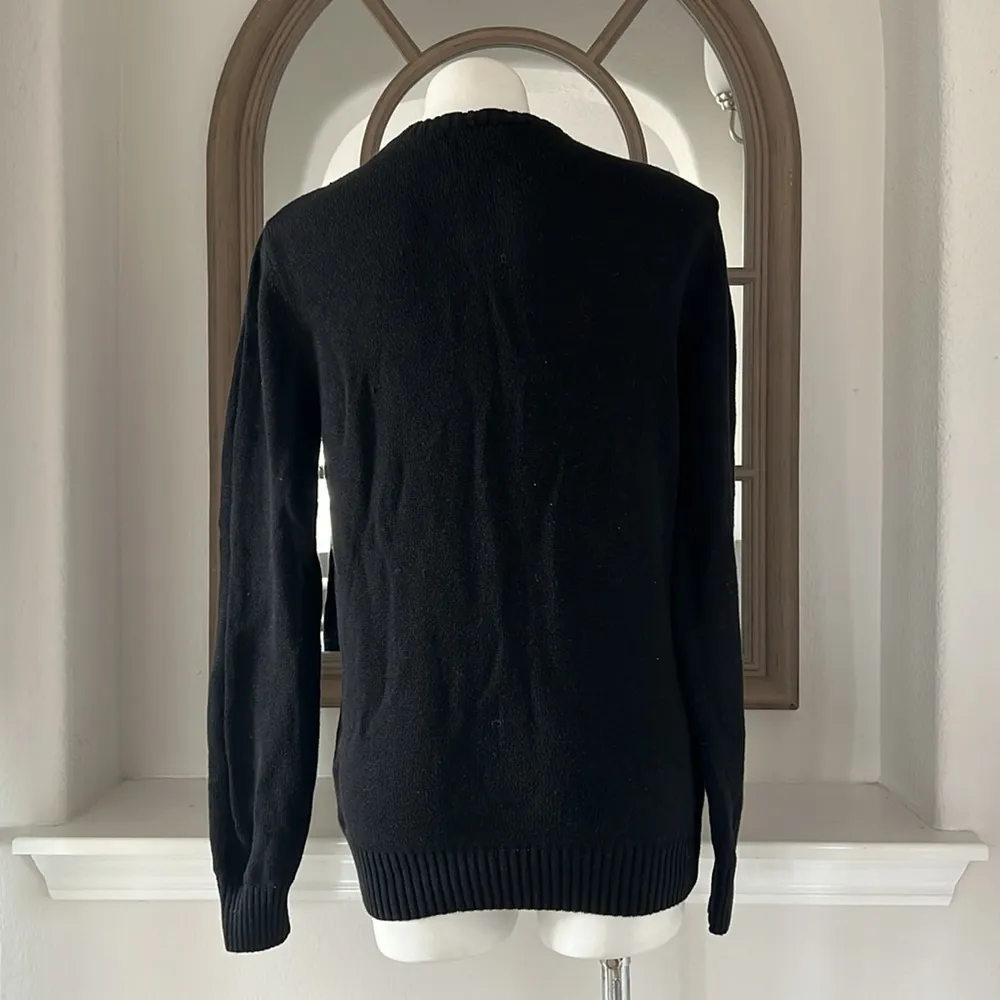 Imagin8 Meowy Christmas Crewneck Sweater in Black, Size M EXCELLENT! Black Size M - Image 7