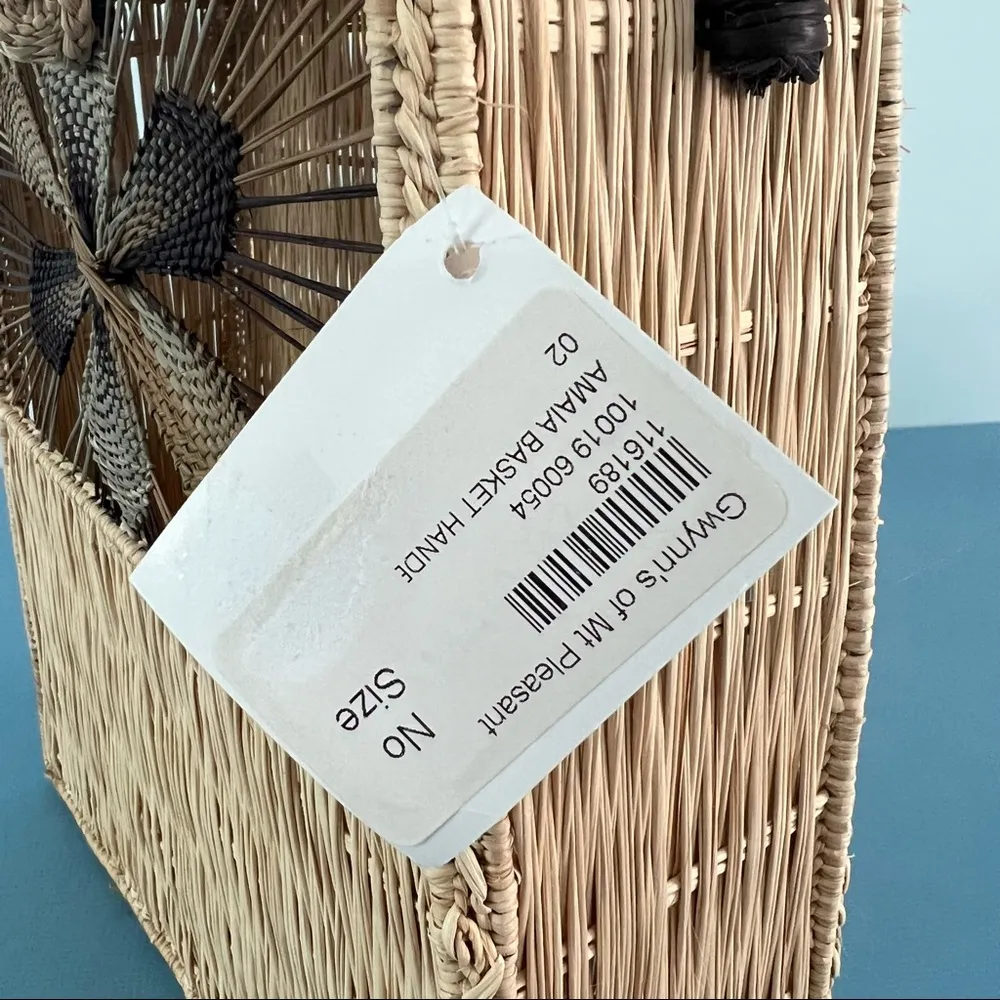 NWT Teiruma Colombian Amaia Handmade Straw Basket Purse - Image 11
