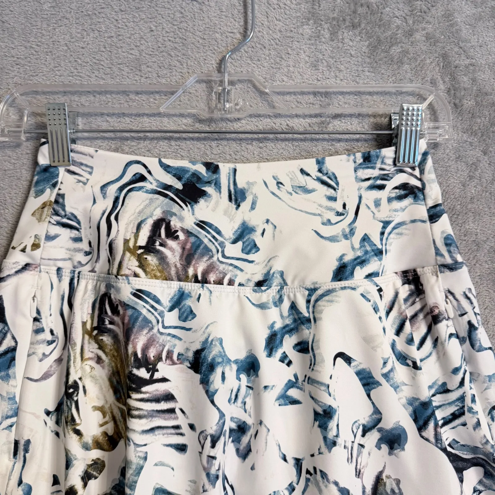 Calia Womens XS 15" Eagle Skort Moss Print Multi Golf Tennis Pickleball Athletic White Size M - Image 5