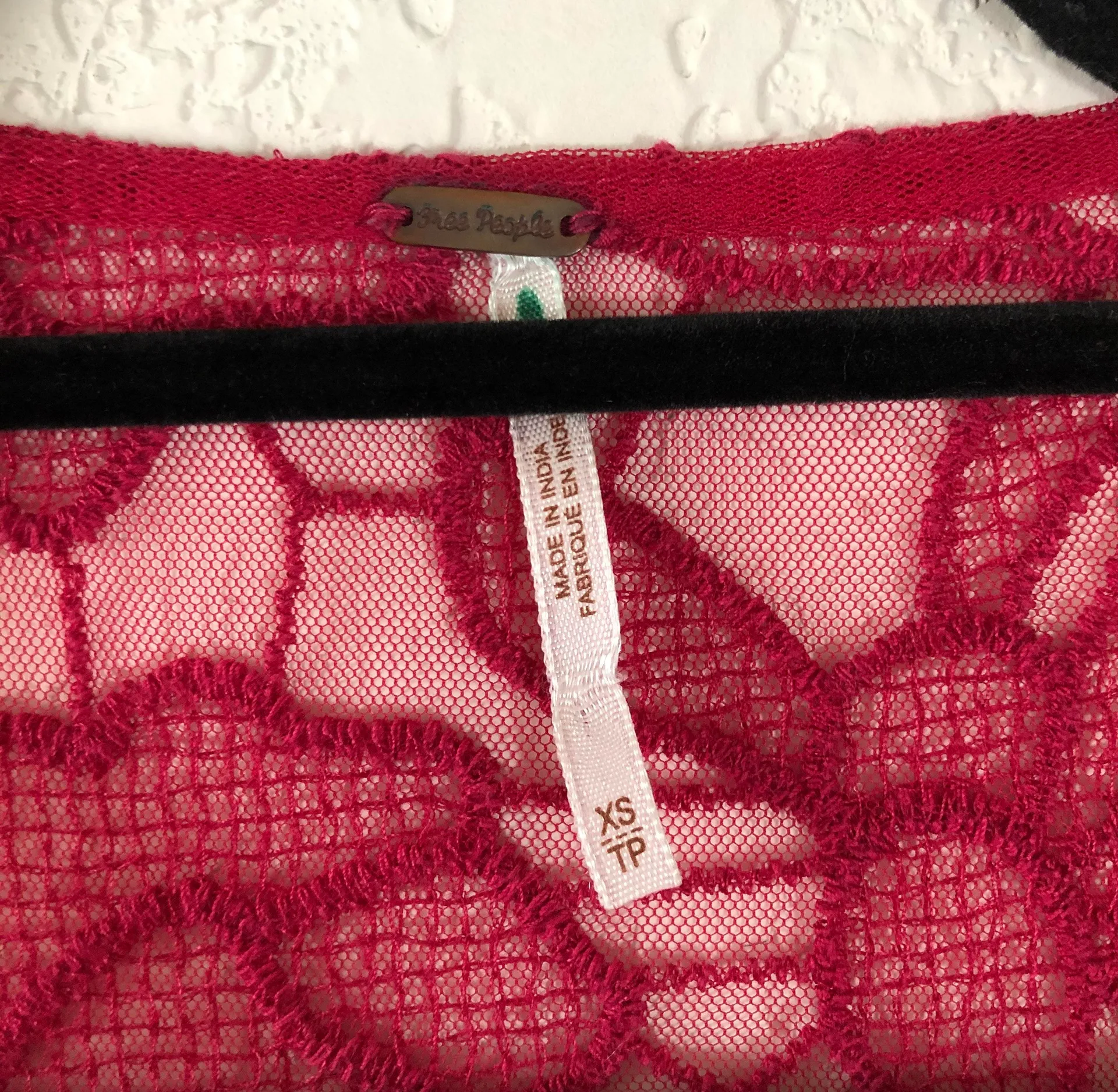 Free People Love From India Red Lace Dress - Image 9