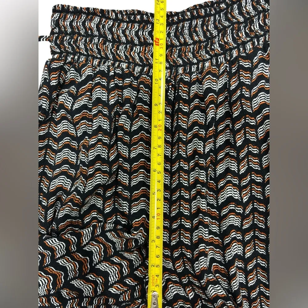 Anthropologie Women's Black Orange Aniya Pull On Balloon Jogger Pants XS EUC - Image 12