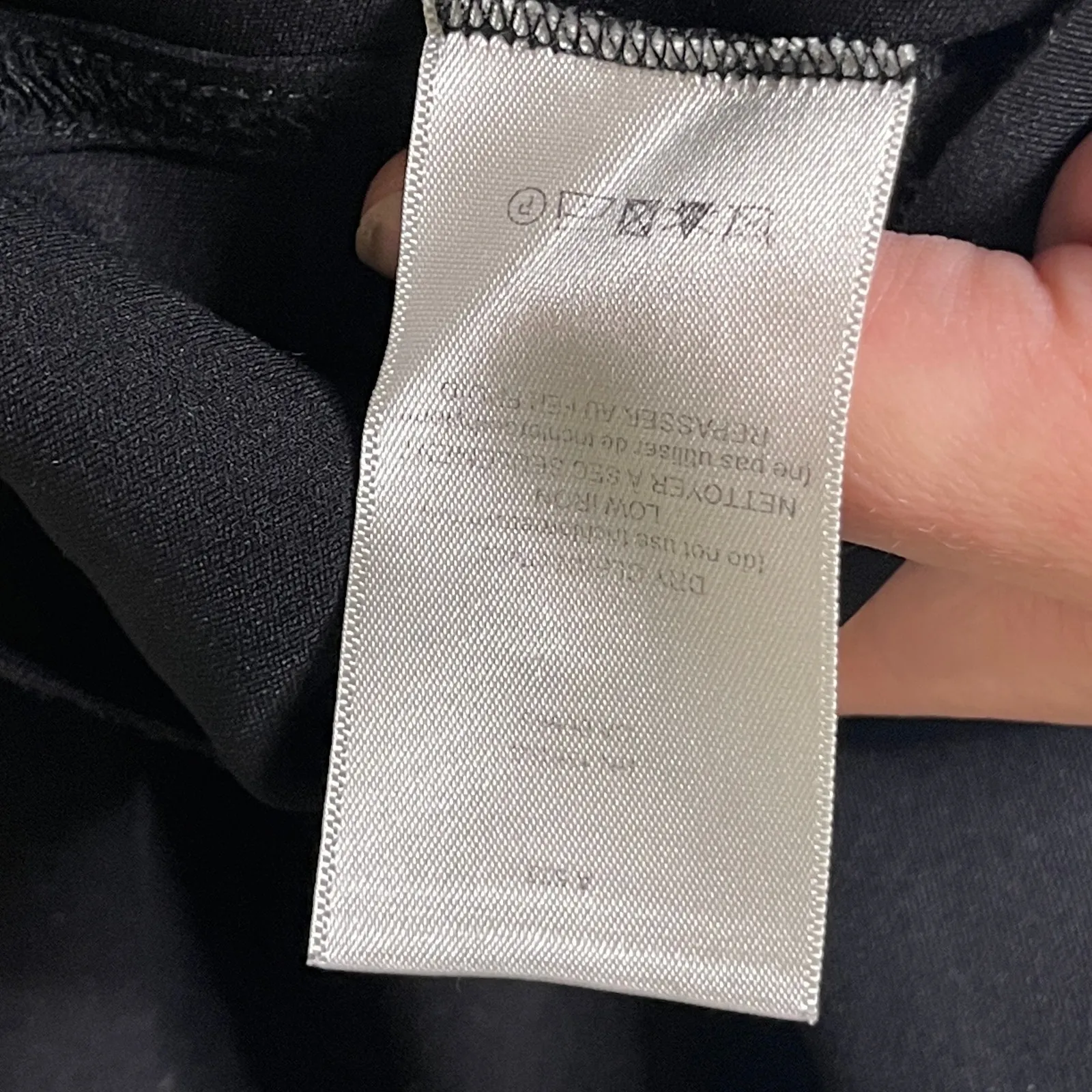 The Row Black Nylon sleeveless mini fitted dress sz 4 - Image 6