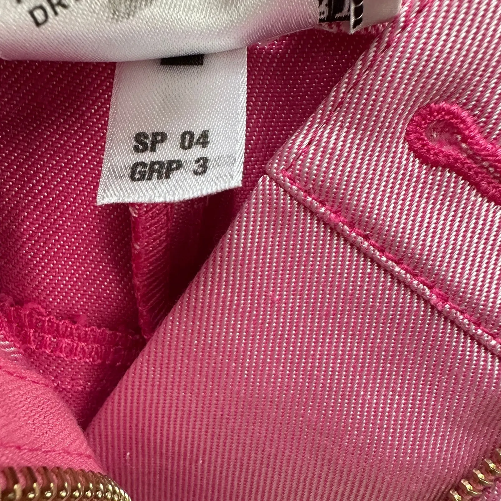 St John Sport Straight Leg Pants Size 6 Metallic Pink Sparkle Preppy Trousers HR - Image 8