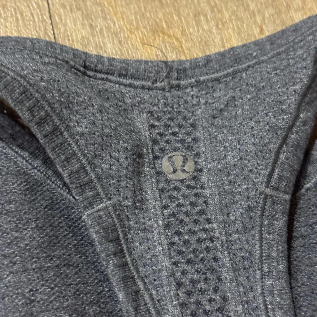 Lululemon Swiftly Tech Racerback Tank Heathered Grey Size 8 - Image 4
