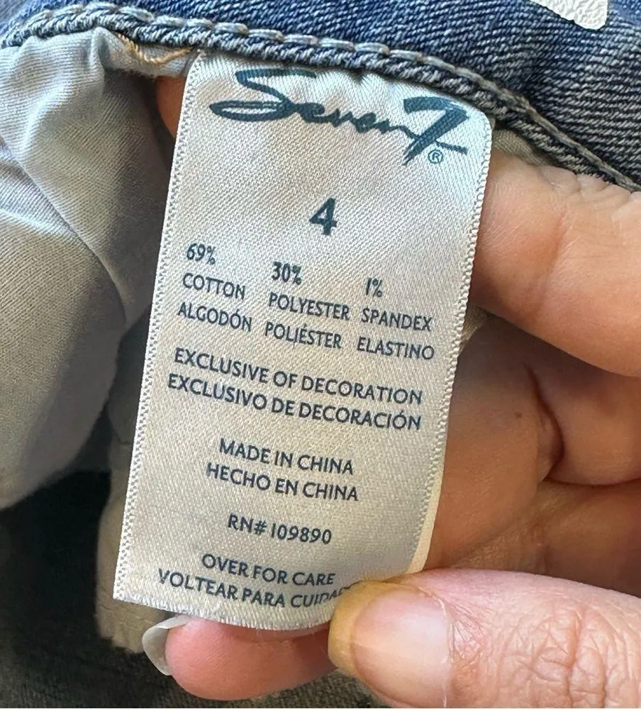 Seven 7 denim shorts women 4 weekend short raw hem - Image 11