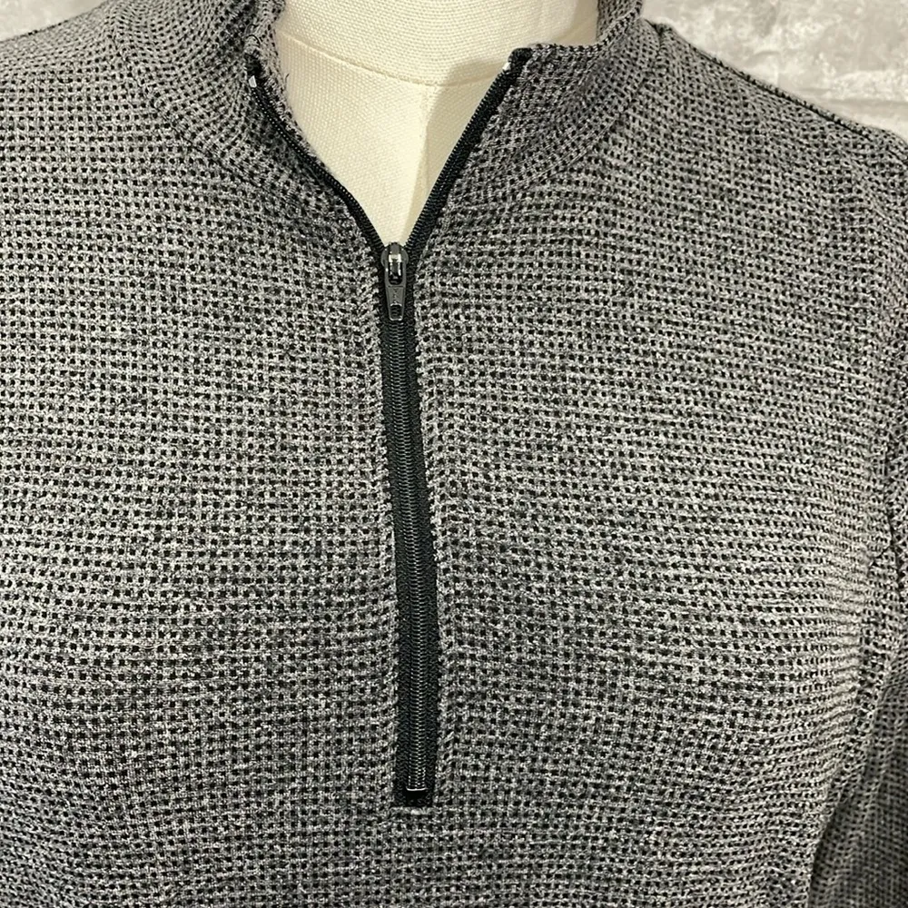 REI Bikers 1/2 zip Pullover Black Size M - Image 2