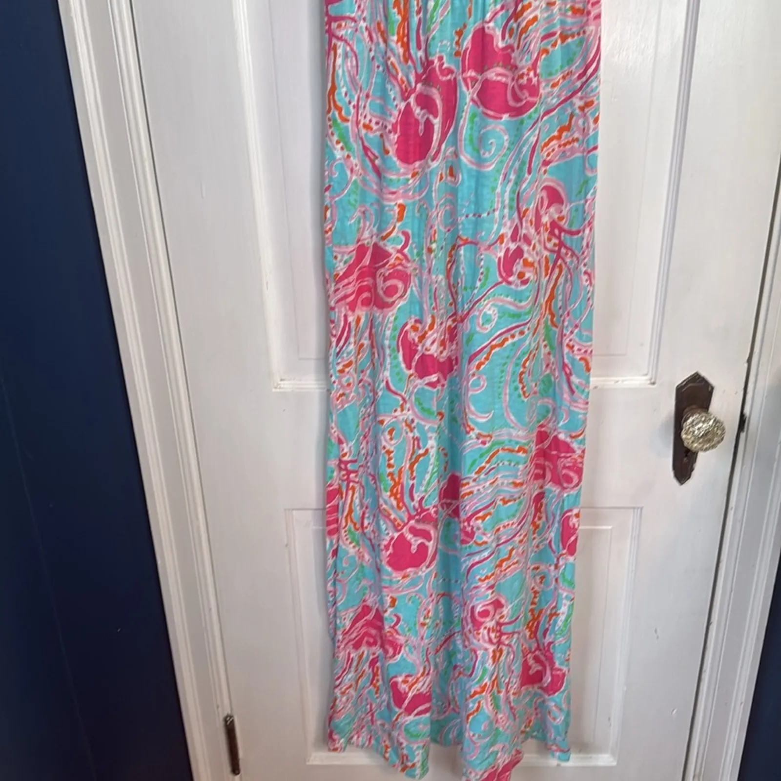 Lilly Pulitzer Sleeveless Mills Maxi Jellies Be Jammin Dress W1317 Sz XS - Image 3