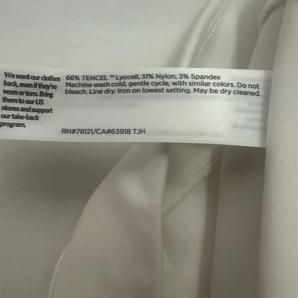 Eileen Fisher Washable Flex Ponte Pants Size 3X White Slim Fit Pull On NWT - Image 9