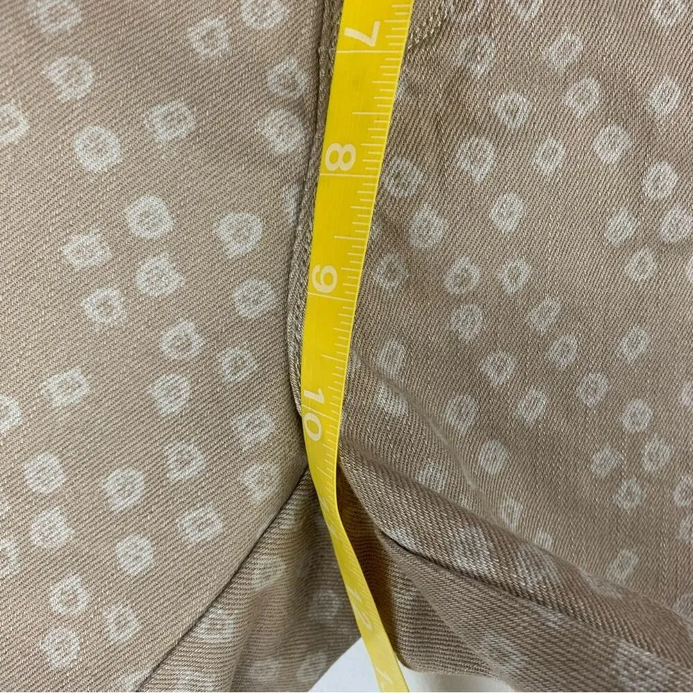 Levi's women's size 14 denim tan printed shorts new western jean - Image 9