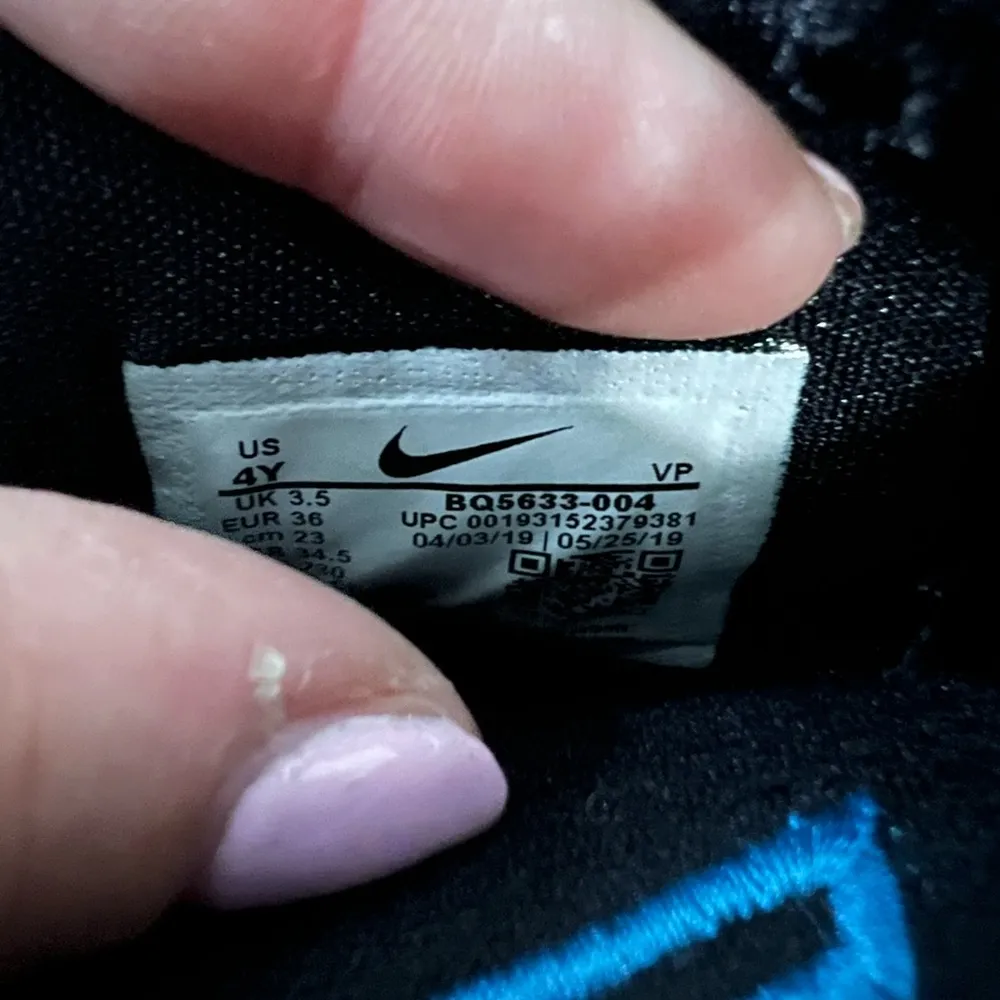 Nike Black Zoom Freak 1 High Top Sneakers Size 4 Youth / 5.5 Women’s - Image 7