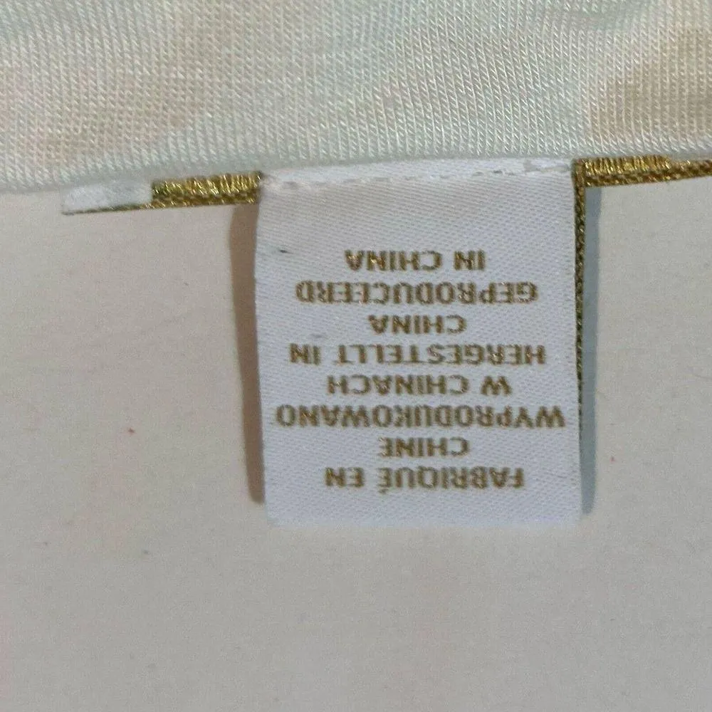 House of Harlow 1960 Cream Knit Ruffle Flutter Sleeve Knee Length Midi Dress L - Image 16