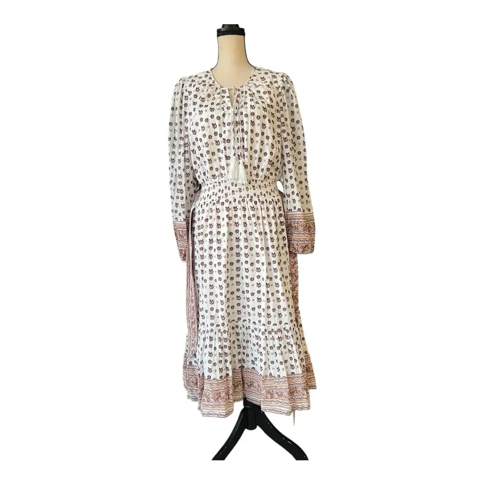 Cleobella Blakely Boho Ruffled Tiered Midi Dress Size L - Image 7